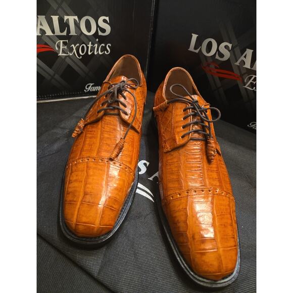 Los Altos Cognac Zv098203 Kaman Belly/Teju shoes US 9
